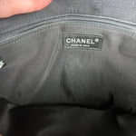 Chanel Quilted Two Tone Leather Flap Bag White