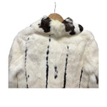 Vintage Cream/Brown Rabbit Fur Coat