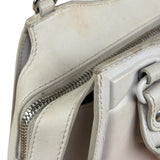Balenciaga White Leather Neo Classic Le City Two-Way Bag