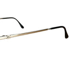 Chanel Vintage CC Circular Silver Frame Sunglasses