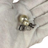 Christian Dior Pearl Spell-Out Earrings