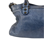 Balenciaga Blue Leather Two-Way First City Bag