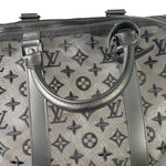 Louis Vuitton x Virgil Abloh Black Leather Trim Monogram Keepall 50