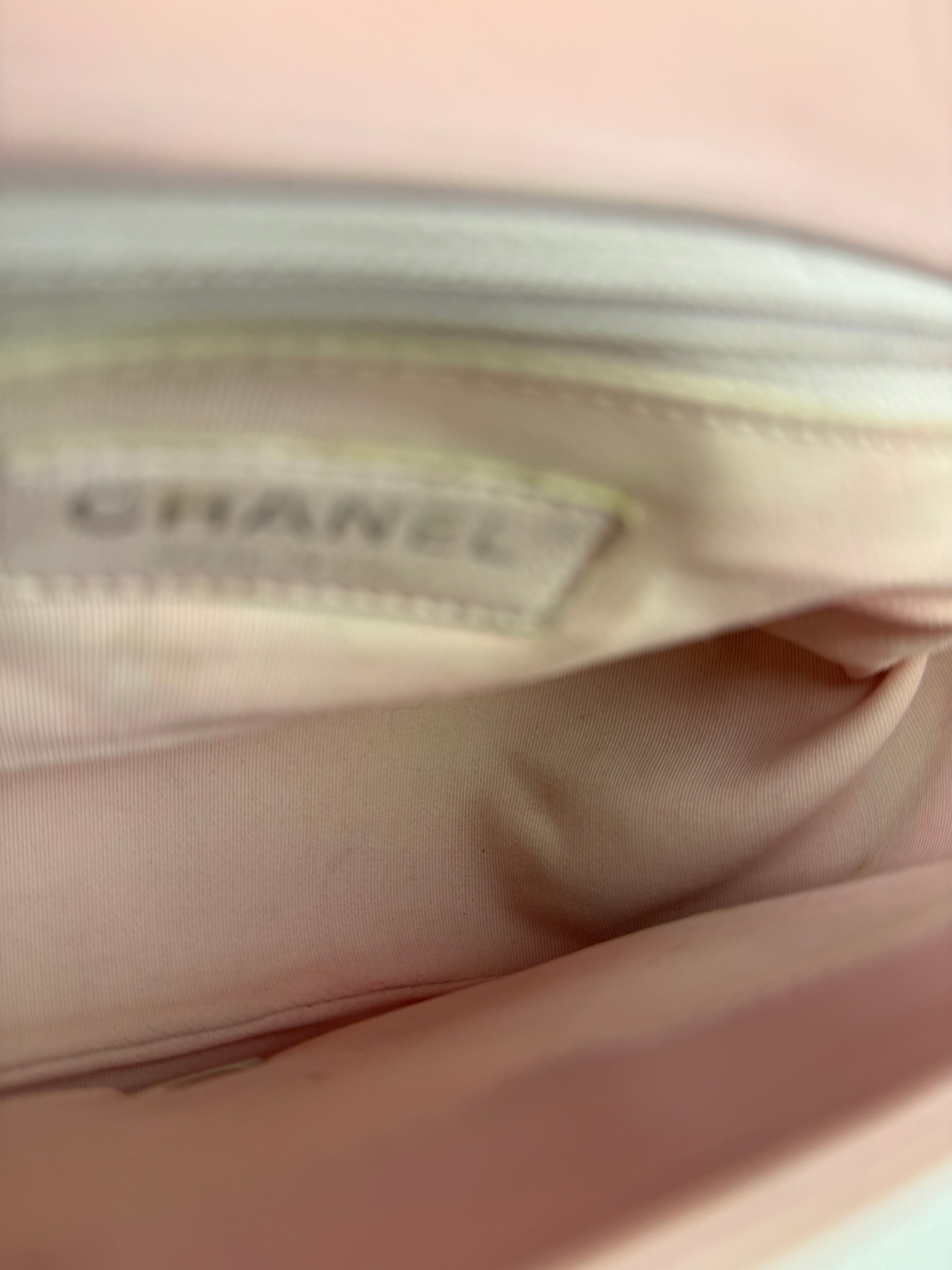 Chanel Pink Stitch Quilt Ring My Bag 2Way Flap 2017