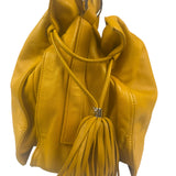 Loewe Vintage Yellow Leather Flamenco Tote Bag