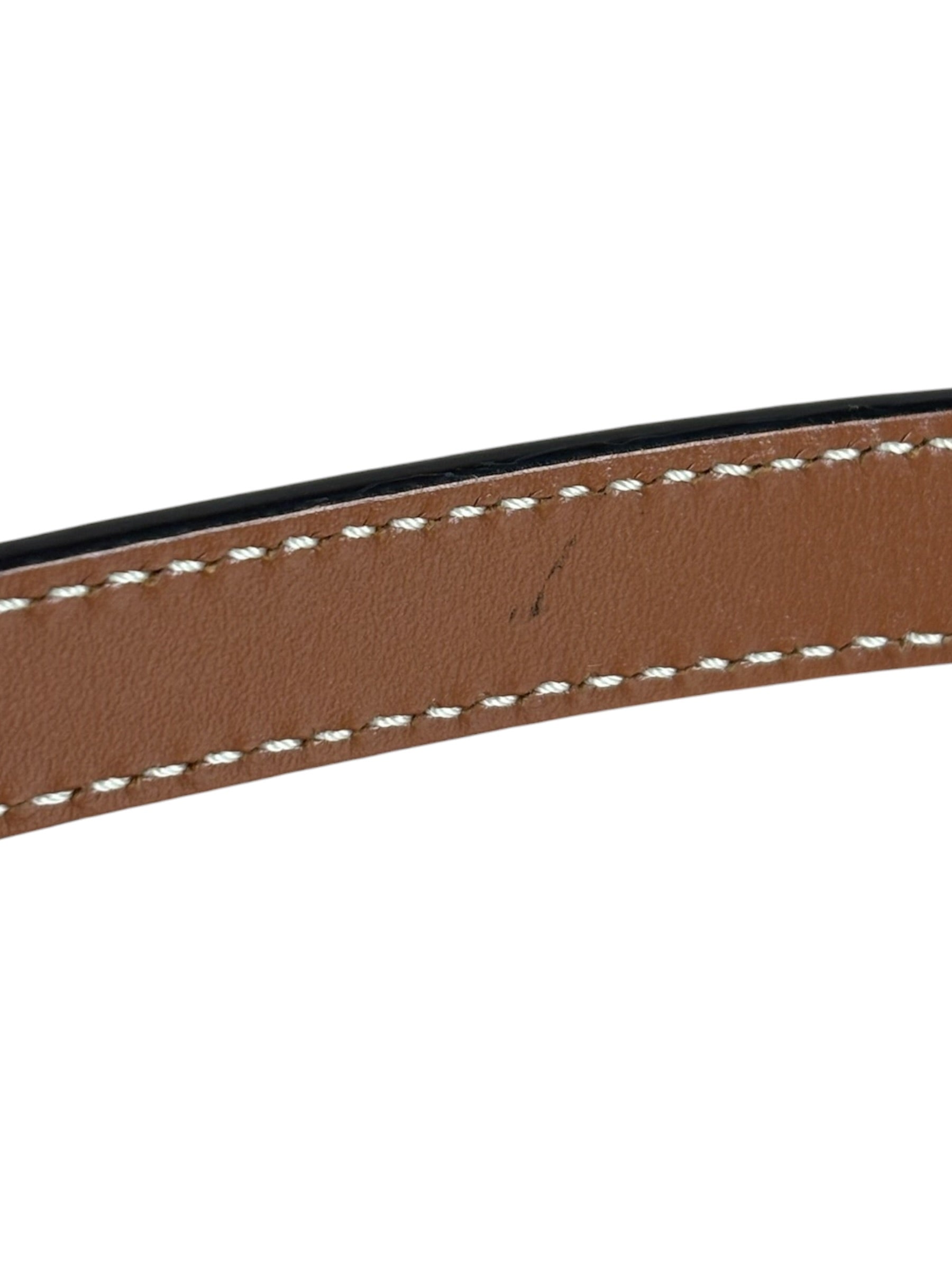 Celine Cuir Triomphe Oval Crossbody Brown