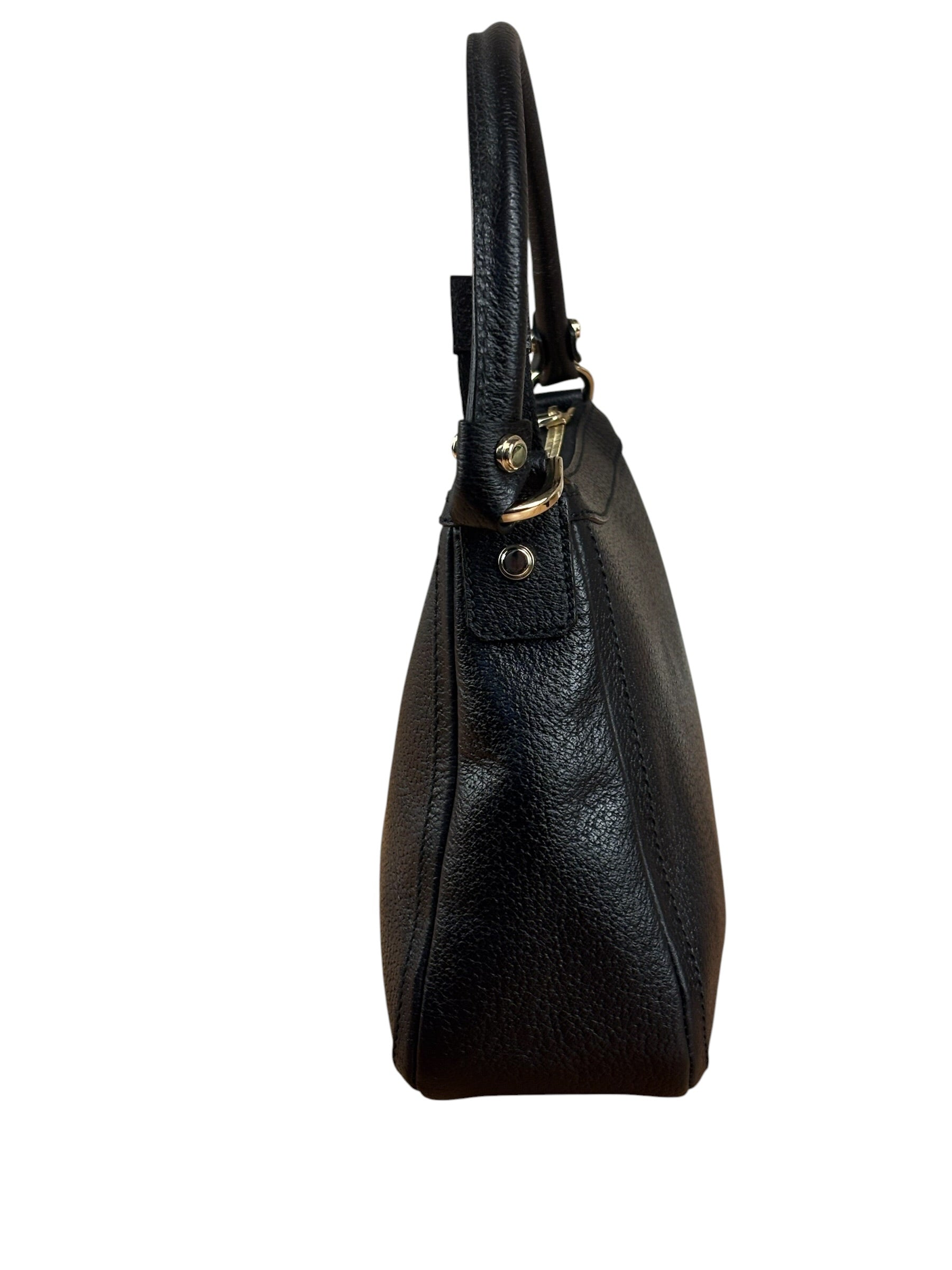 Gucci Black Pebbled Leather Shoulder Bag