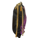 Tom Ford Black Satin Sequin Crossbody Bag