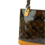Louis Vuitton Black Vinyl/Leather Trim Cabas Ambre Tote PM