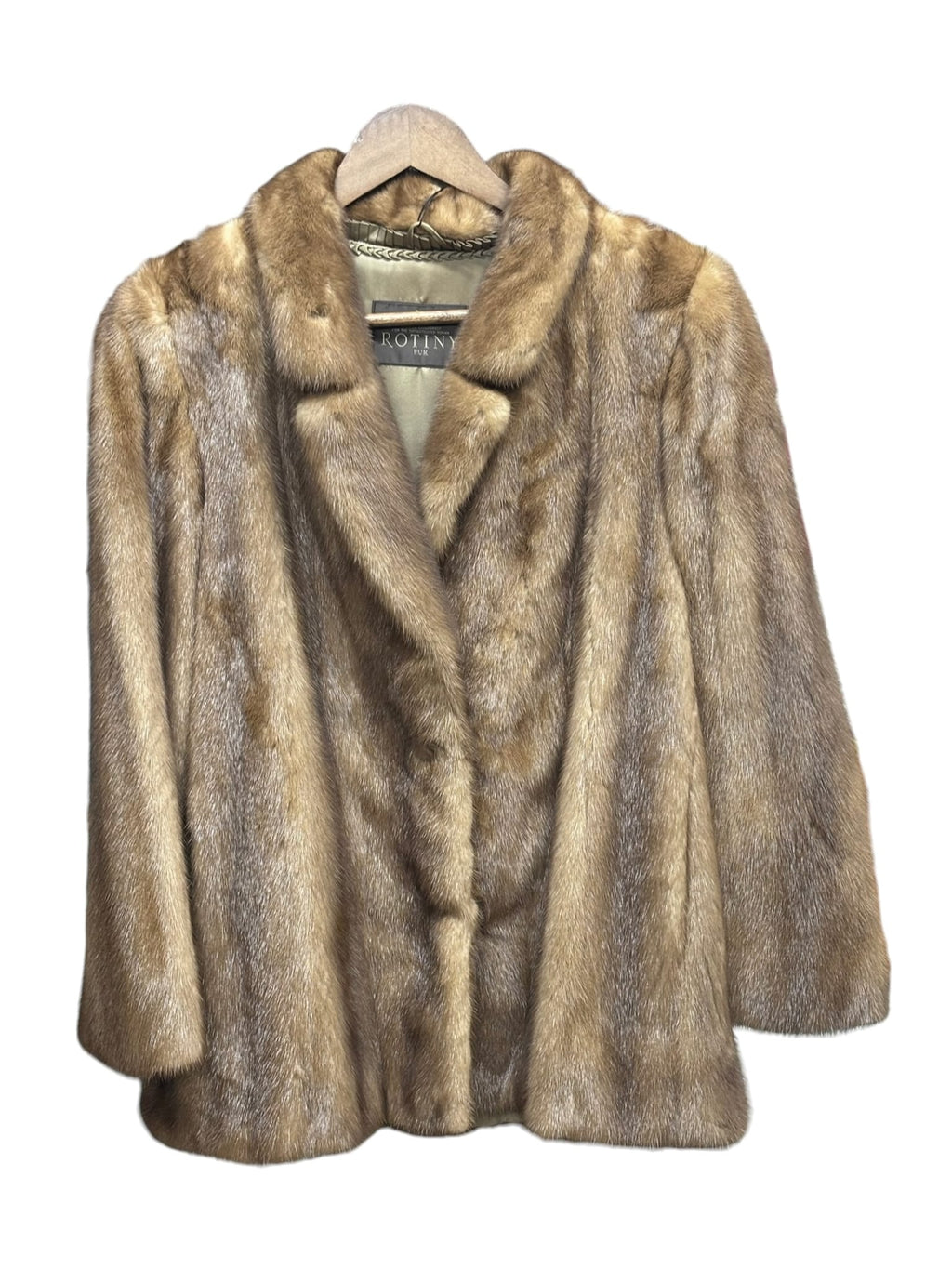 Vintage Light Brown Mink Fur Coat