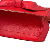 Blue Label Crestbridge Red Pebbled Leather Two-Way Bag