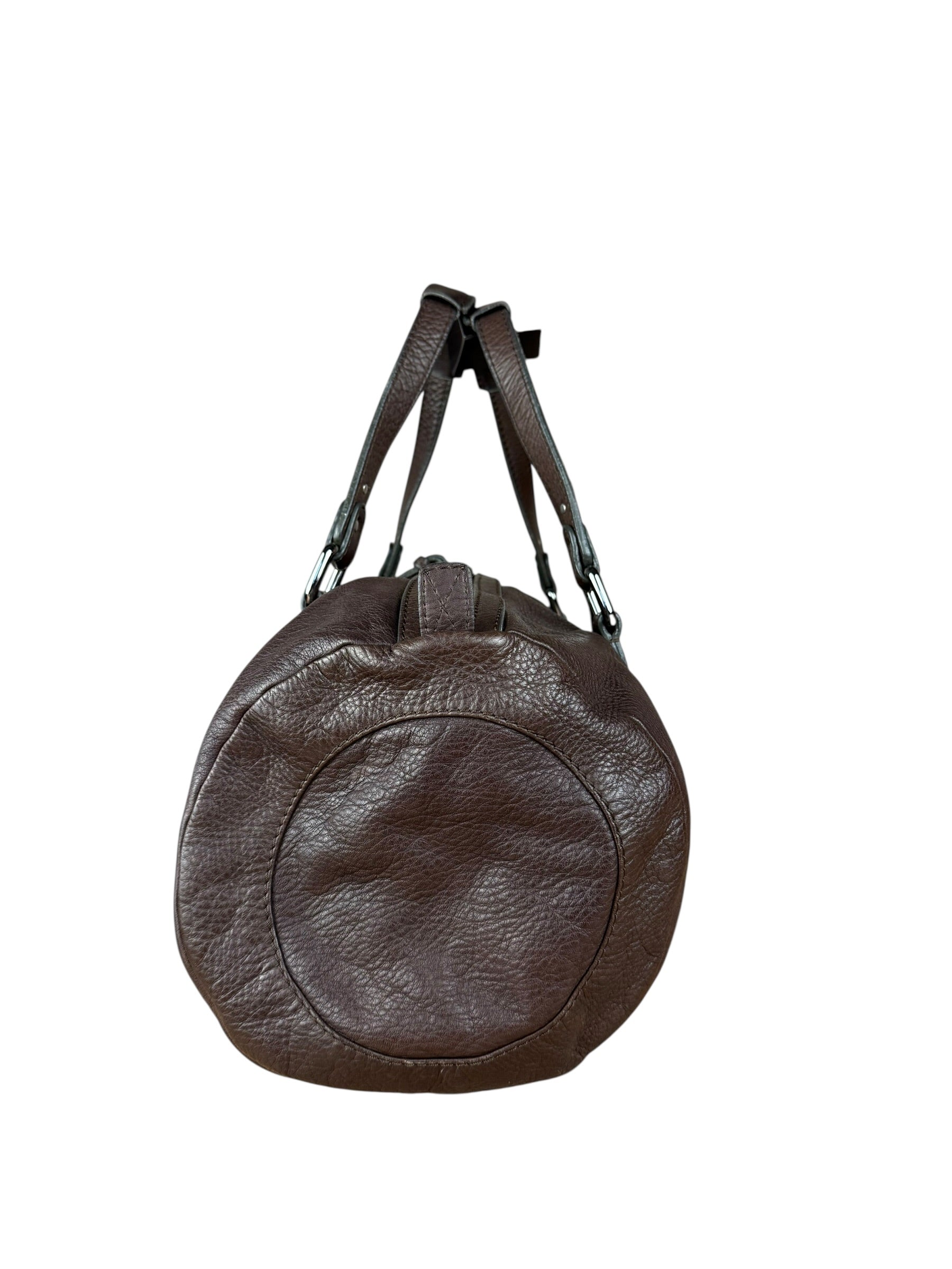 Chloé Brown Leather Mr. Paddington Boston Bag