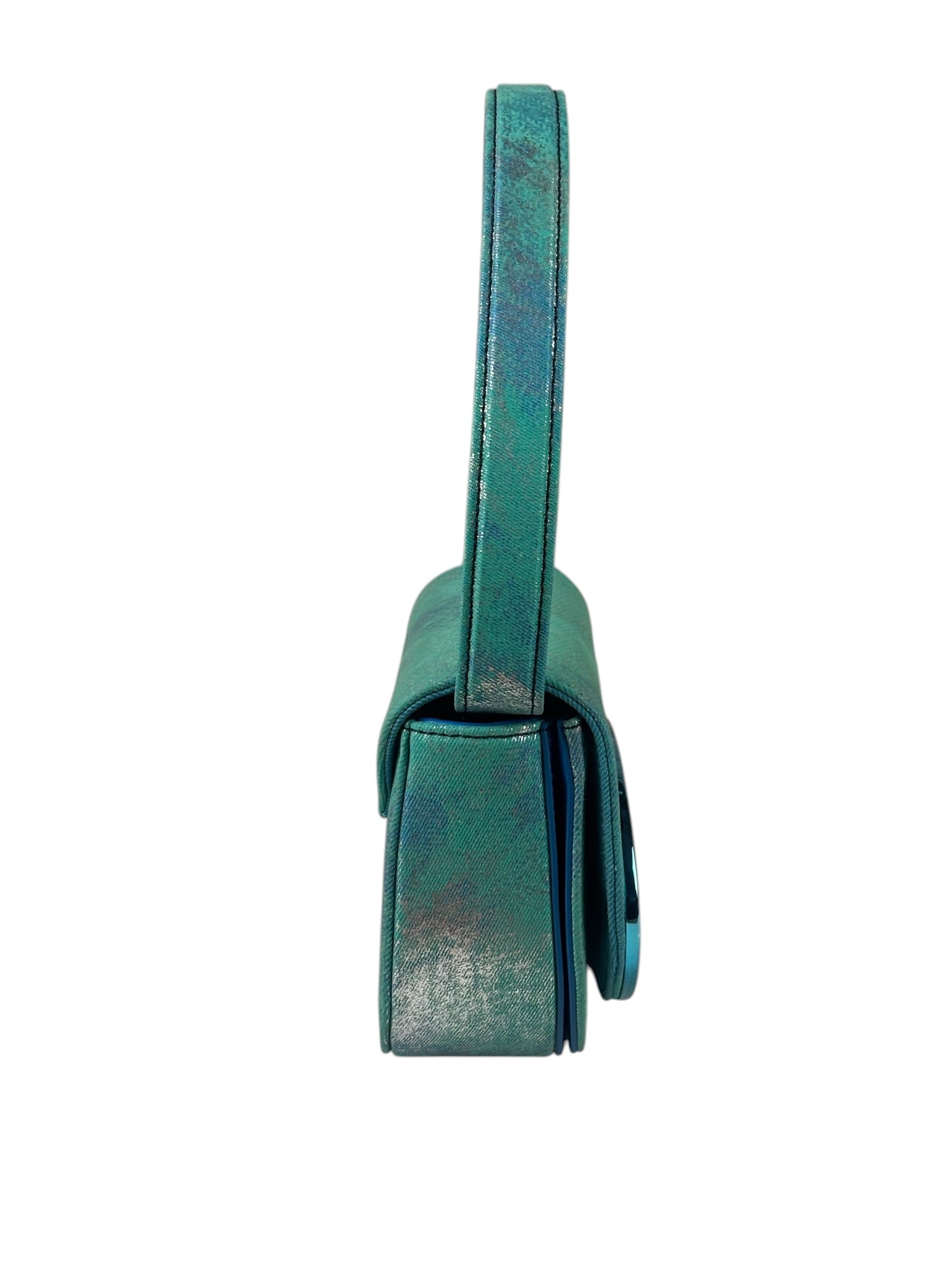 Diesel Blue Iridescent 1DR Shoulder Bag