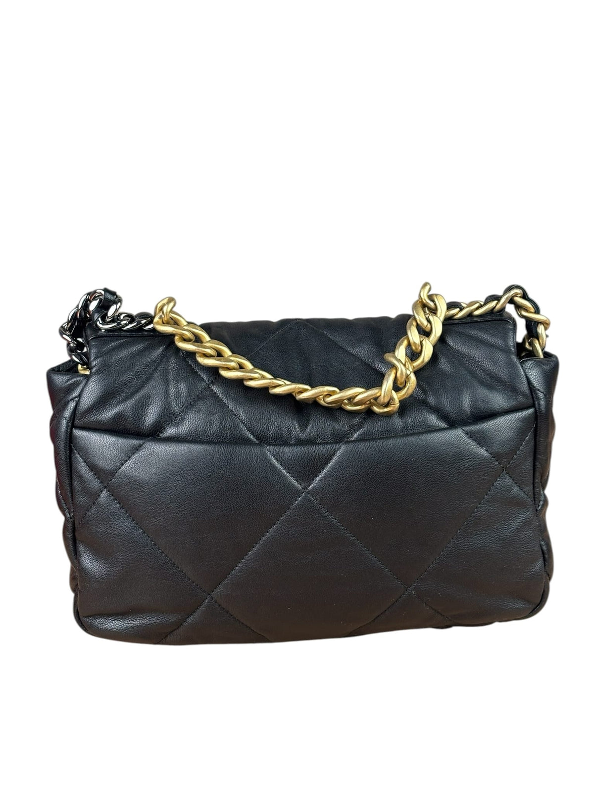 Chanel Black Quilted Lambskin CC 19 Flap Bag 2019