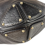 Gucci Black Leather Indy Hobo Bag
