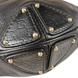 Gucci Black Leather Indy Hobo Bag