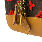 Louis Vuitton Red Tuffetage Cube Monogram Deauville