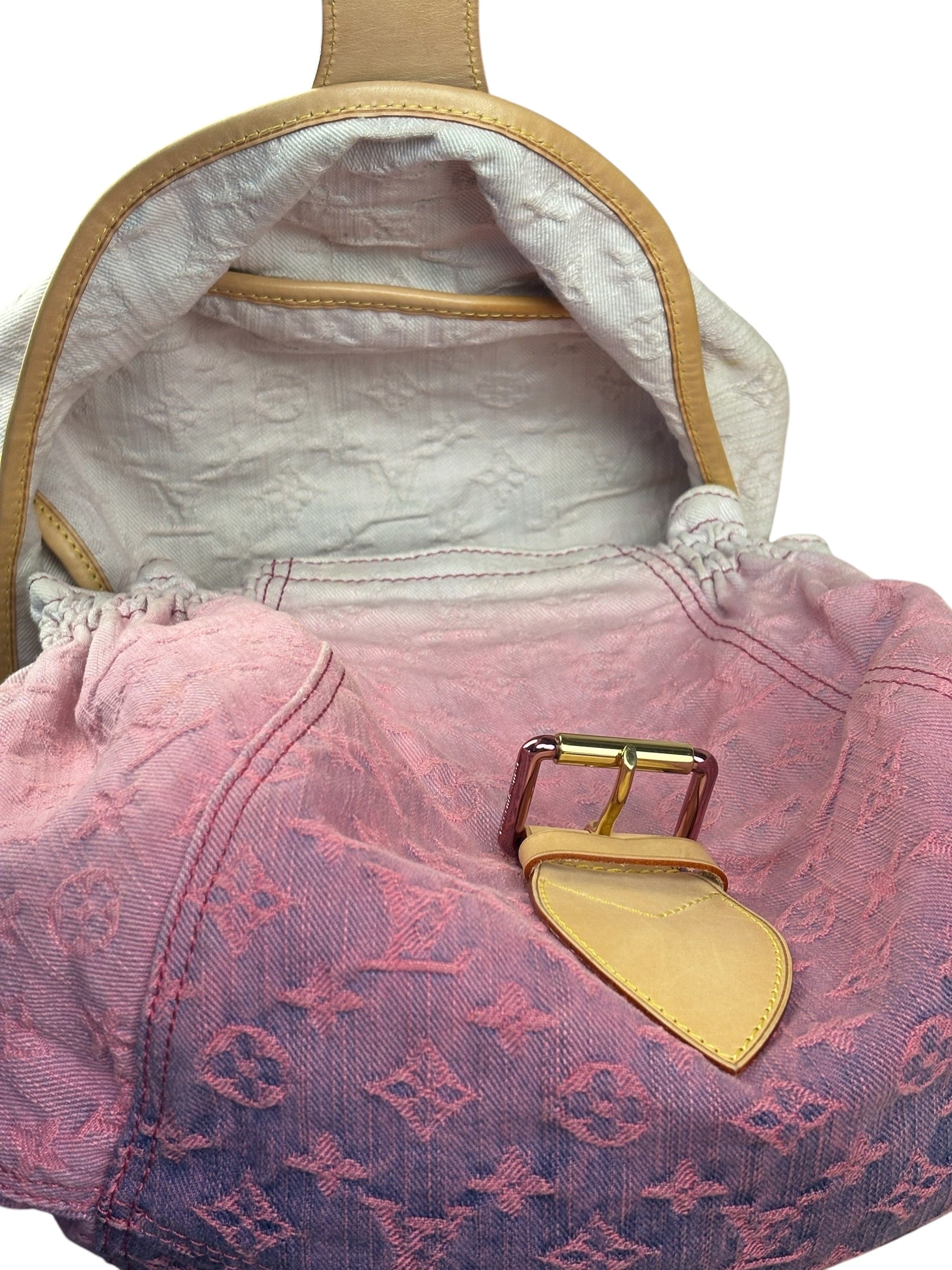 Louis Vuitton Pink Denim Monogram Sunshine Crossbody Bag