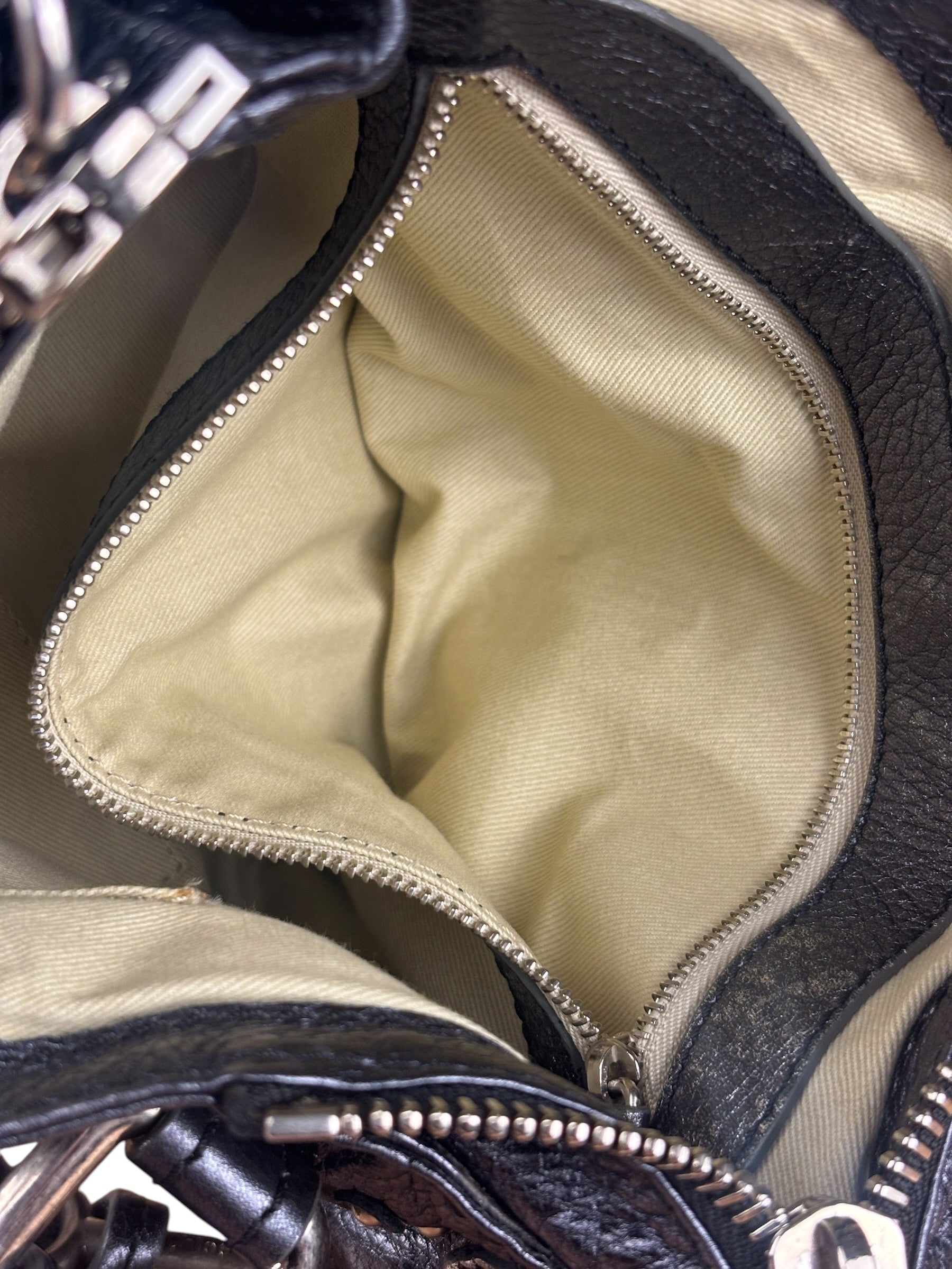 Chloé Grey Metallic Small Paddington Handbag