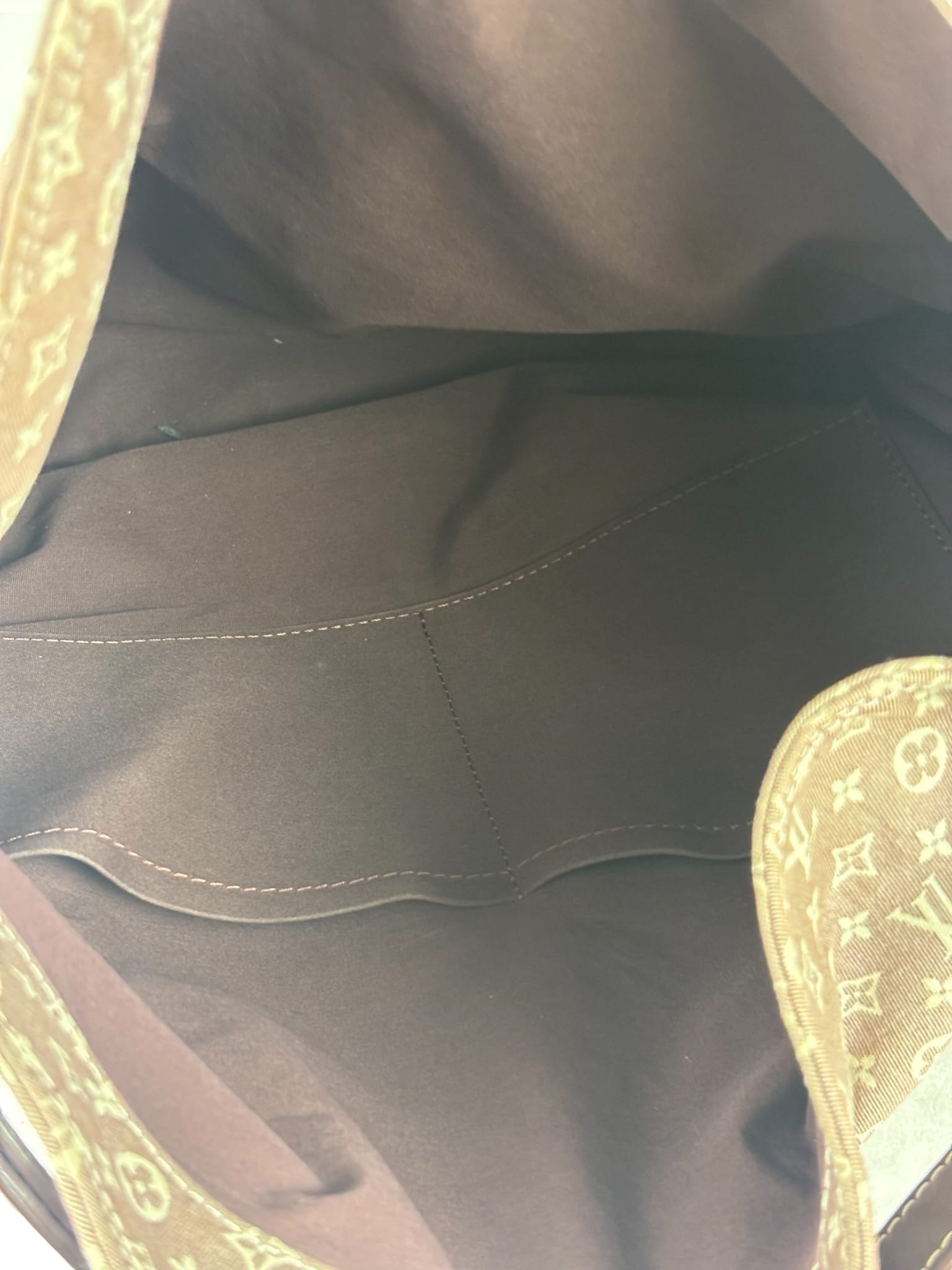 Louis Vuitton Brown Leather Trim Monogram Idylle Romance