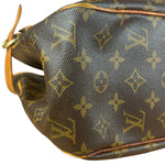 Louis Vuitton Leather Batignolles Horizontal Canvas Monogram Tote Bag