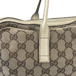 Gucci GG Beige Ivory Leather Shoulder Bag
