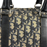 Christian Dior Vintage Navy Blue Trotter Boston Bag