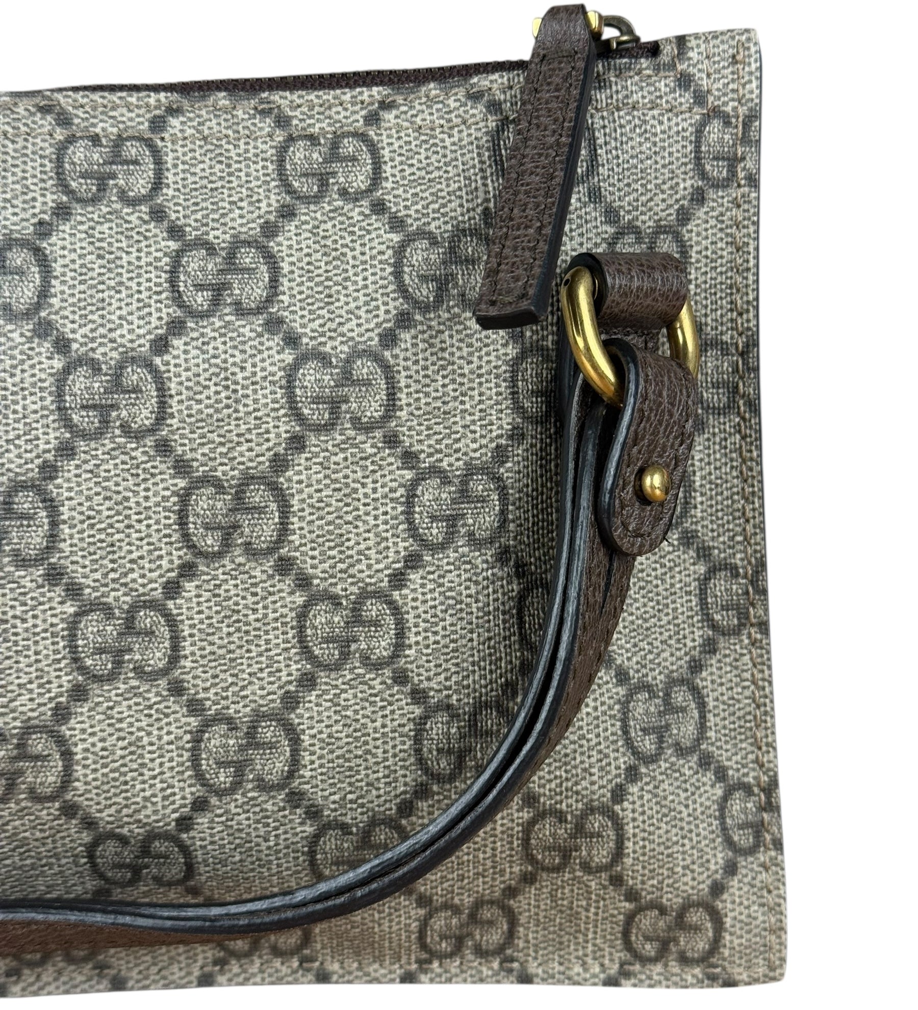 Gucci GG Supreme Flat Wristlet