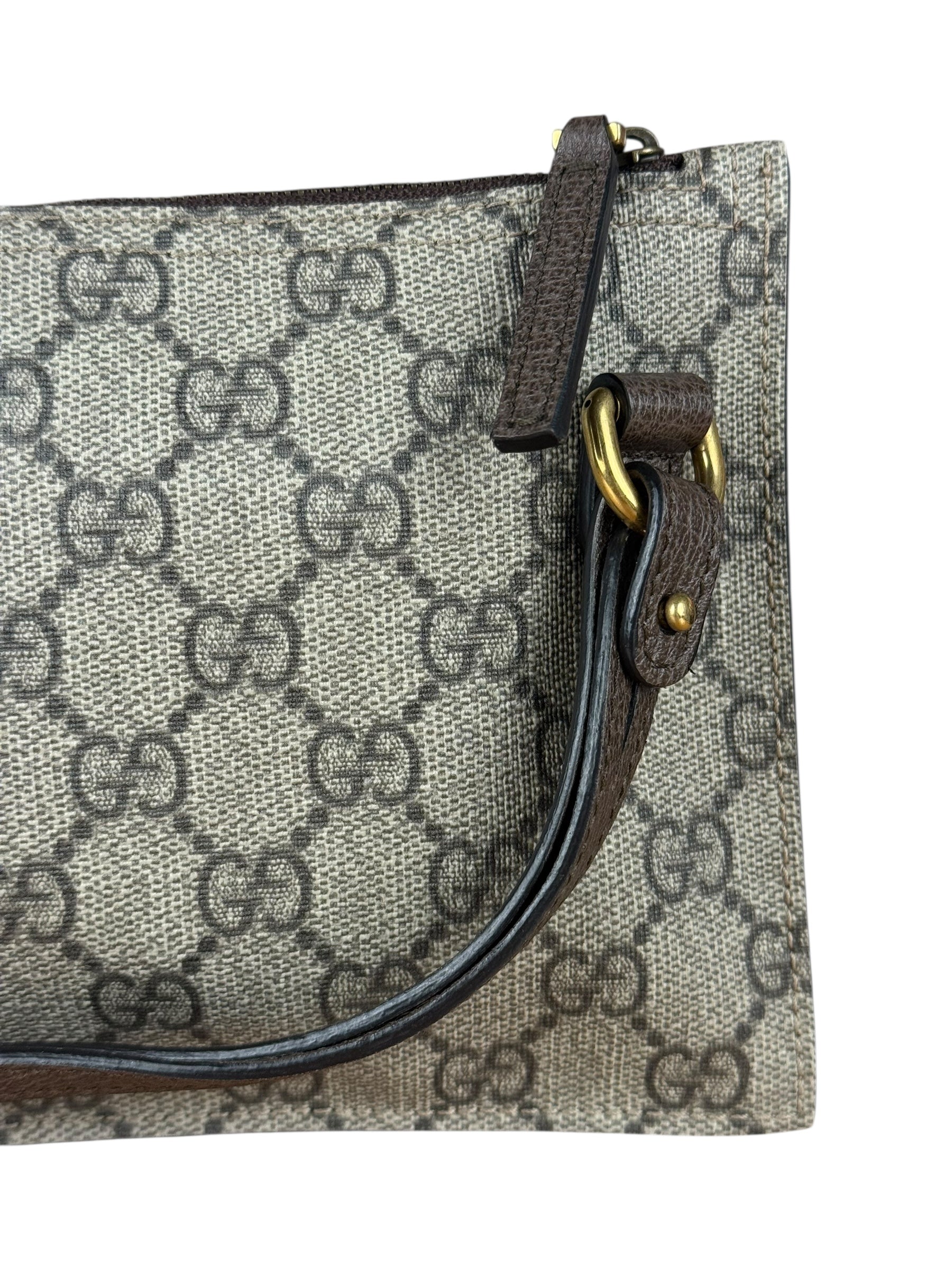 Gucci GG Supreme Flat Wristlet