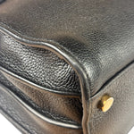 Yves Saint Laurent Black Grained Leather Sac De Jour Two-Way Bag