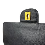 Chanel Black Quilted Caviar Kelly Top Handle Bag 90s