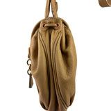 Chloe Orange Beige Calfskin See By Chloe Cherry Drawstring Saddle Crossbody Bag