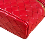 Bottega Veneta Red Intrecciato Leather Crossbody Bag