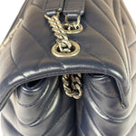 Yves Saint Laurent Navy Blue LouLou Medium Shoulder Bag