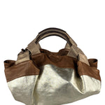 Loewe Gold/Bronze Leather Nappa Aire Handbag