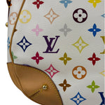 Louis Vuitton White Murakami Greta Hobo Shoulder Bag