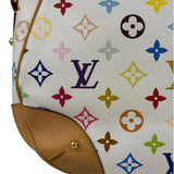 Louis Vuitton White Murakami Greta Hobo Shoulder Bag