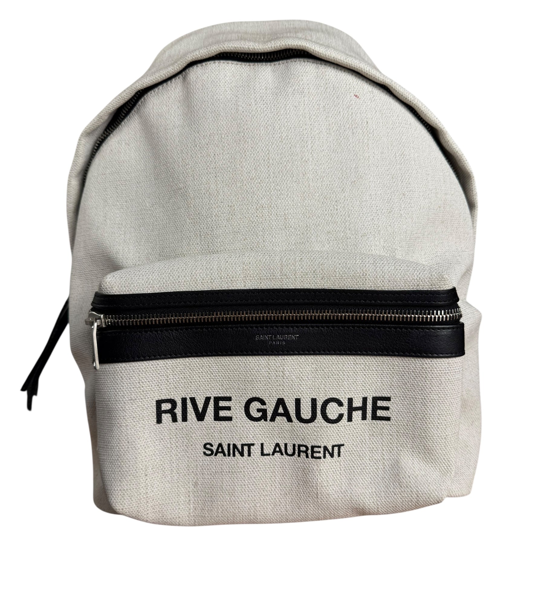 Saint Laurent Mini Canvas Rive Gauche City Backpack