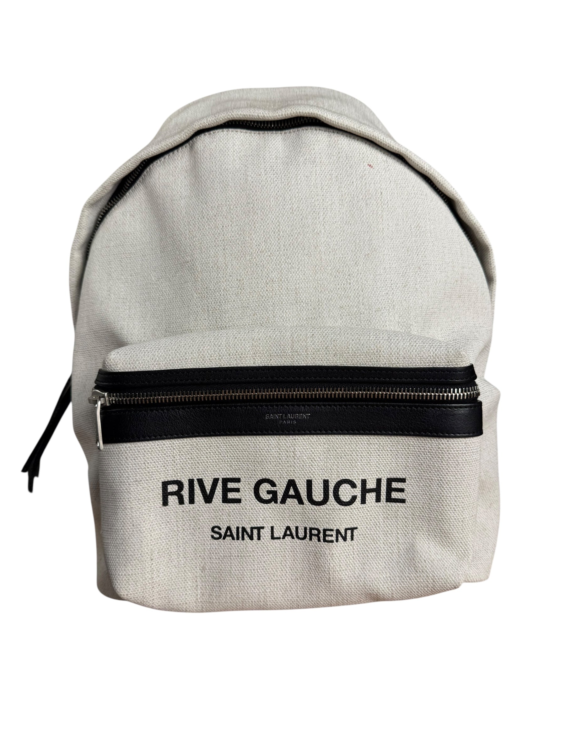 Saint Laurent Mini Canvas Rive Gauche City Backpack