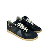 Maison Margiela Replica Leather and Suede Sneaker Black