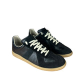 Maison Margiela Replica Leather and Suede Sneaker Black