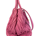 Miu Miu Pink Nappa Leather 2Way Tote Bag