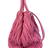Miu Miu Pink Nappa Leather 2Way Tote Bag