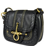 Gucci Black Leather Snaffle Bit Shoulder Bag