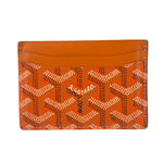 Goyard Orange Leather Saint Sulpice Cardholder
