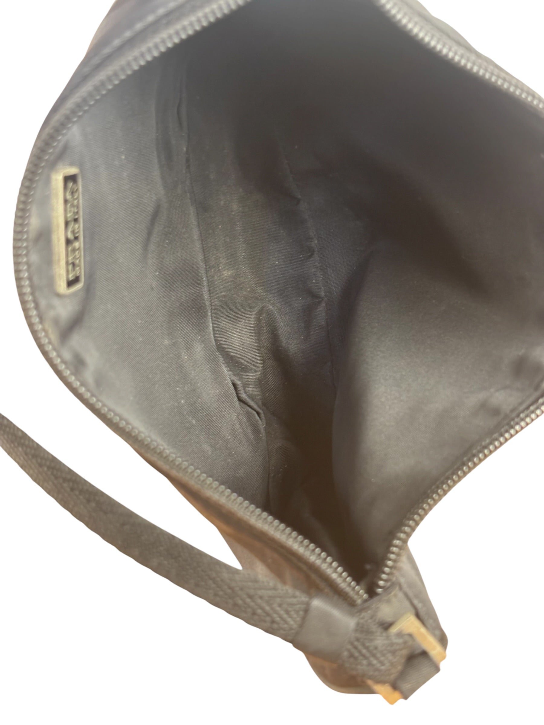 Prada Black Nylon Tessuto Mini Sport Pochette Shoulder Bag