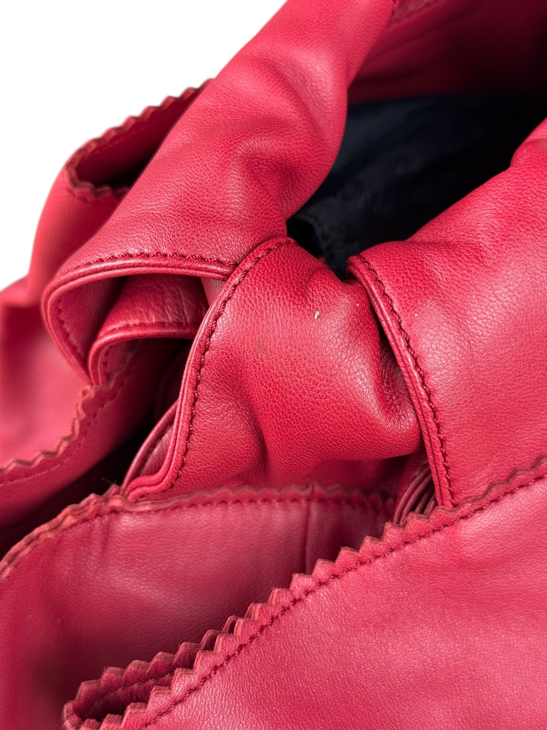 Loewe Dark Red Nappa Aire Leather Handbag