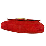 Fendi Baguette Red Suede