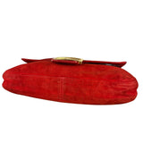 Fendi Baguette Red Suede