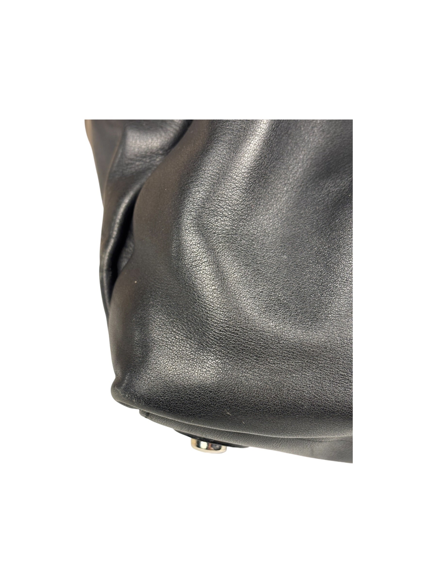 Christian Dior Vintage Black Leather Le Trente Shoulder Bag